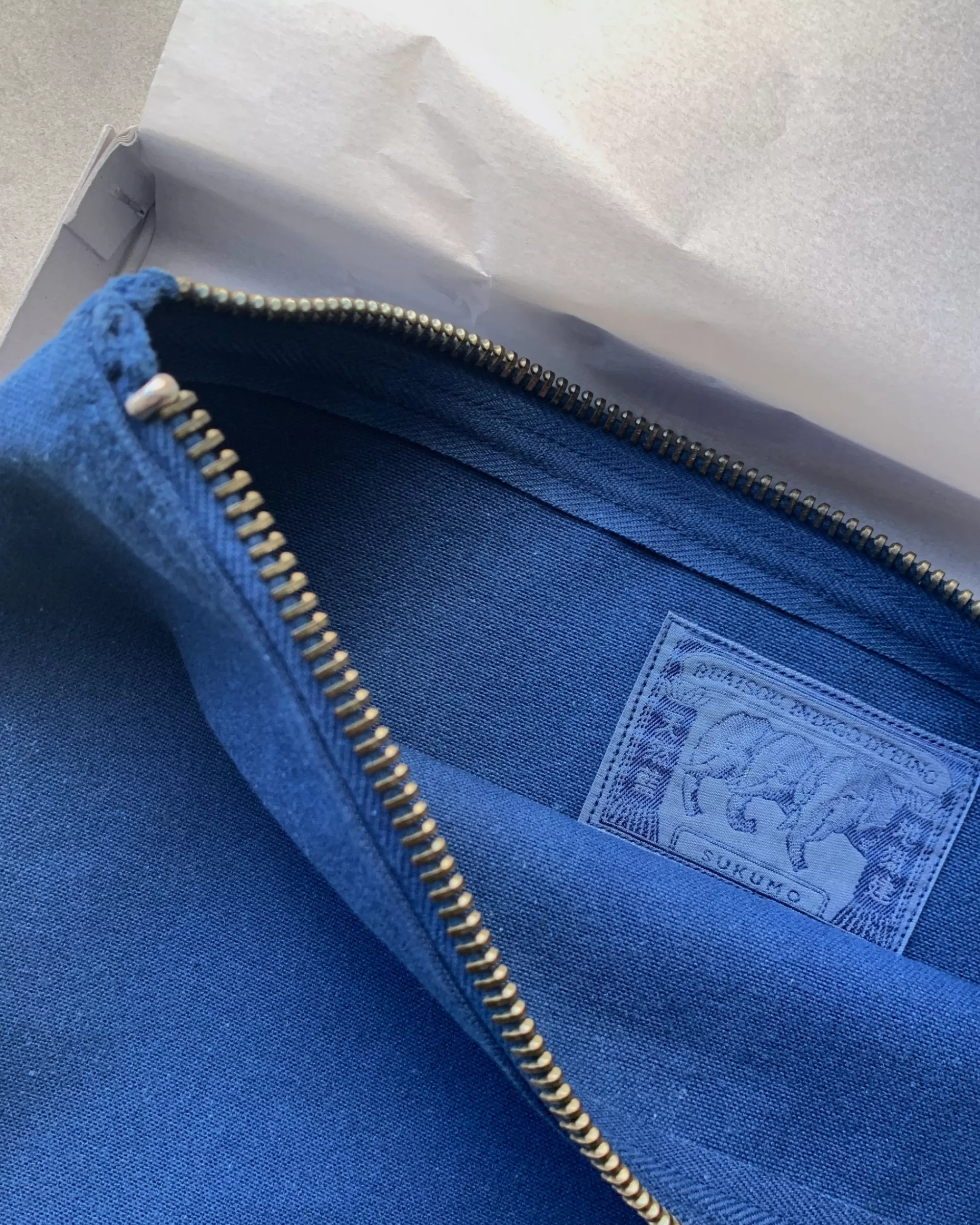 Online buaisou : Indigo Canvas Pouch