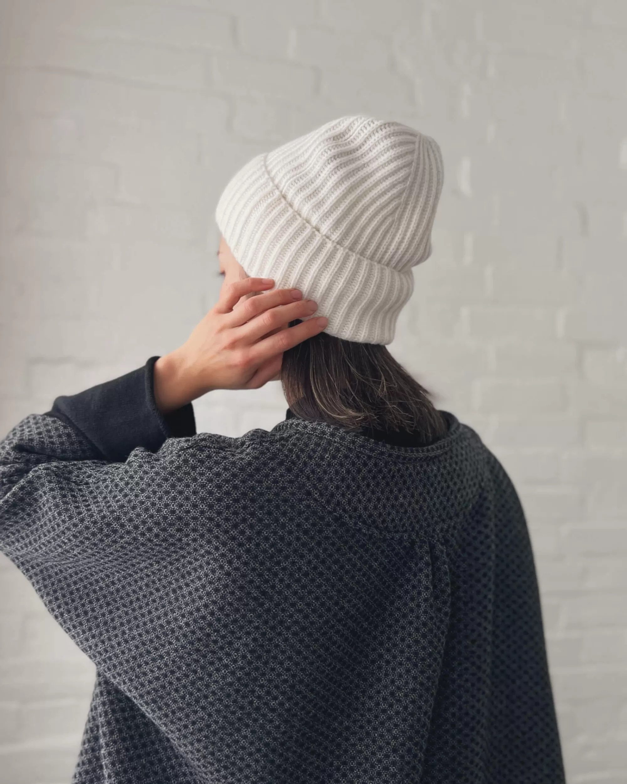 Flash Sale cashmerism : Chunky Ribbed Beanie In Cream