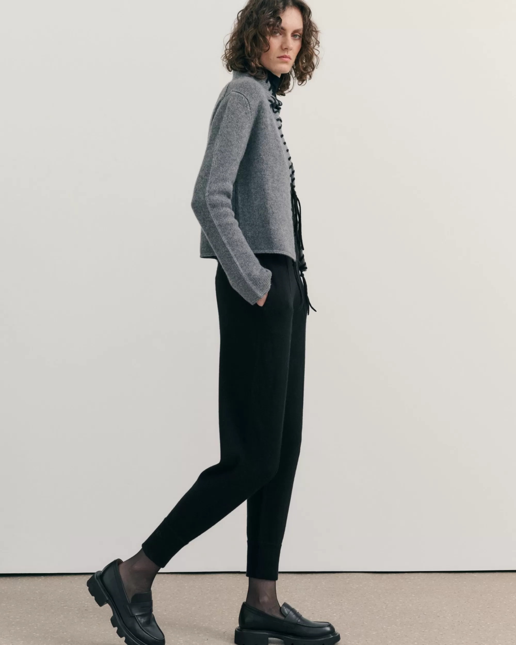 Sale cashmerism : Voyager Reverse Knit Pants In Black