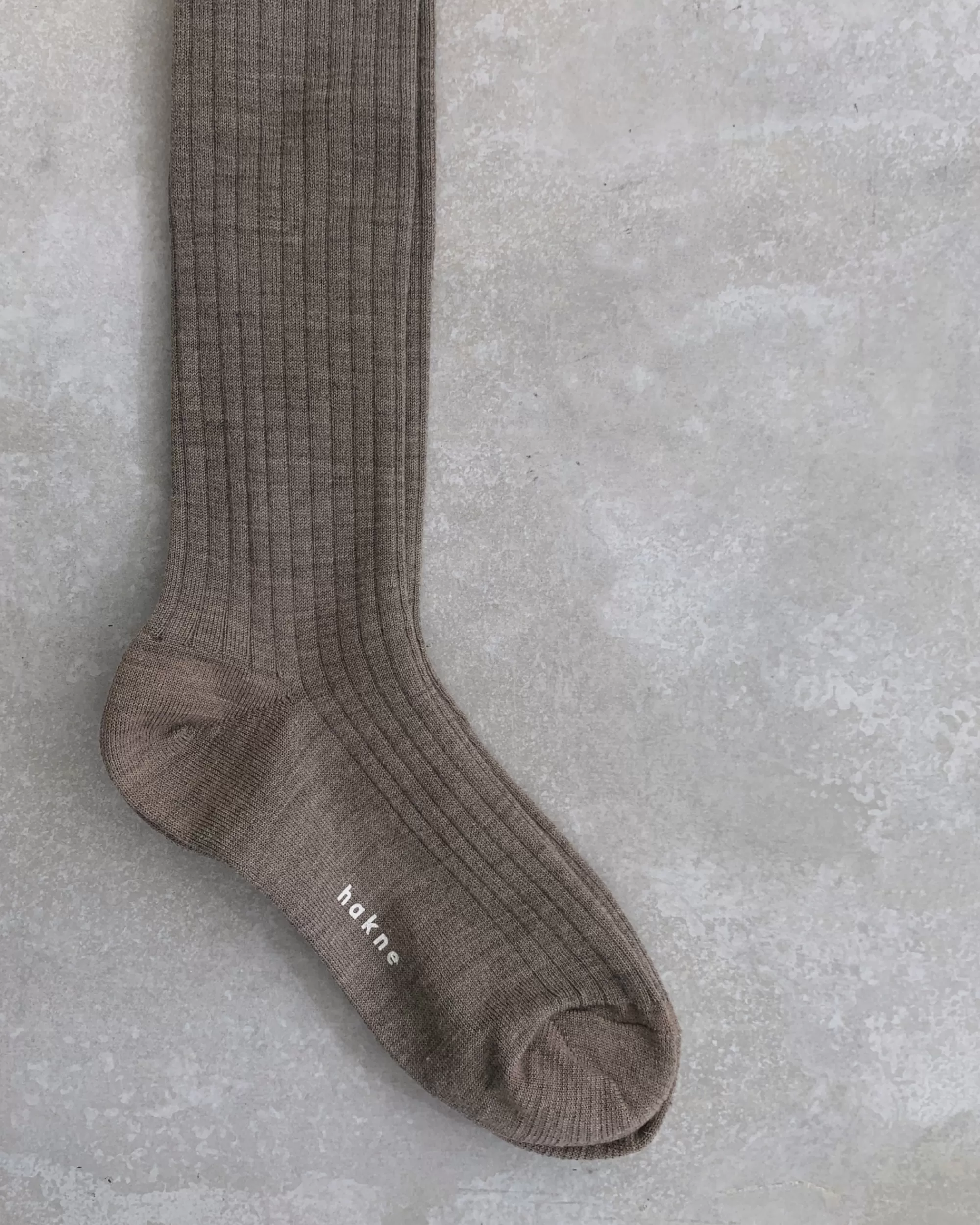 Hot nishiguchi kutsushita Hakne : Merino Wool Ribbed High Socks