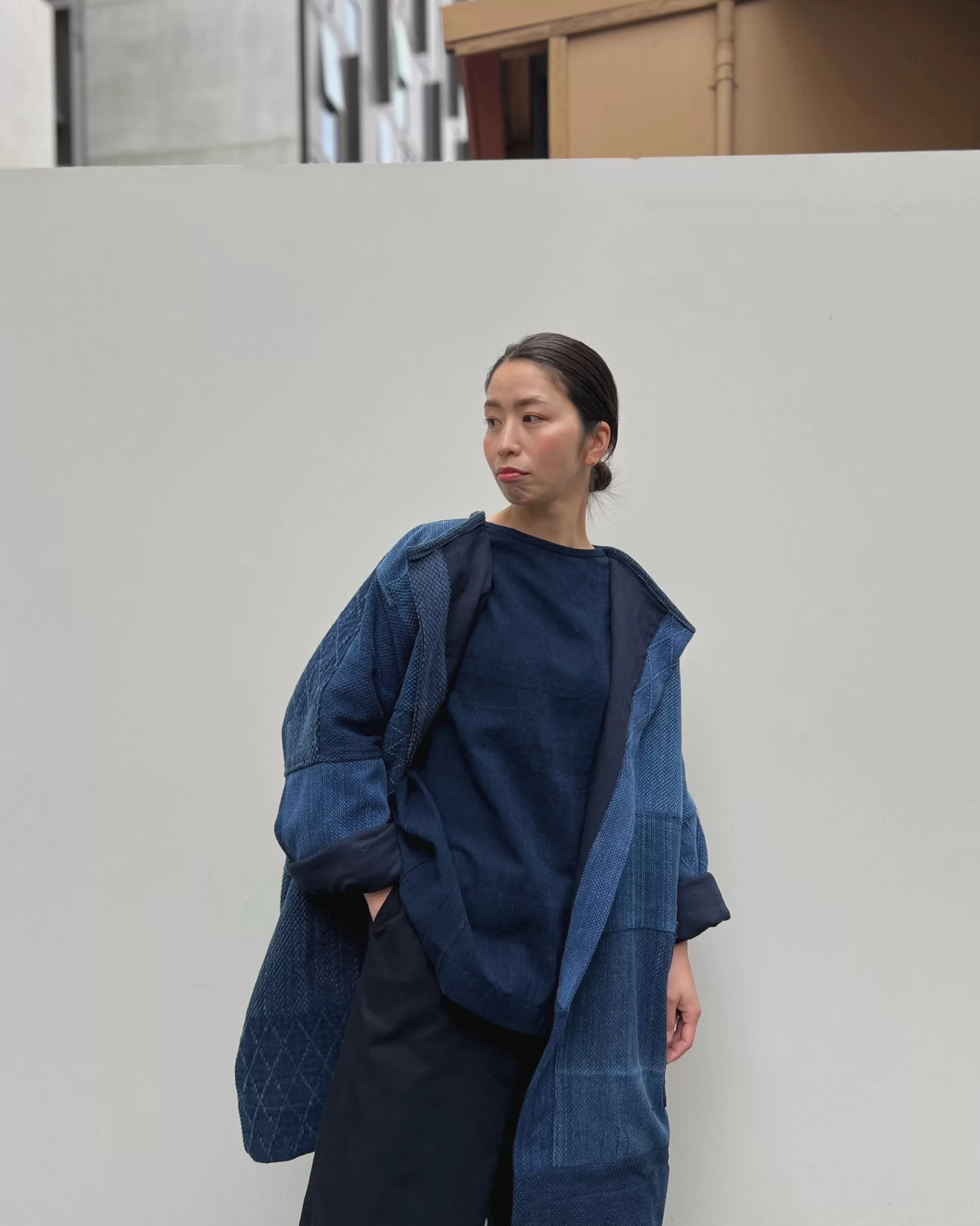 Outlet LJ struthers : Aizome Gallery Coat