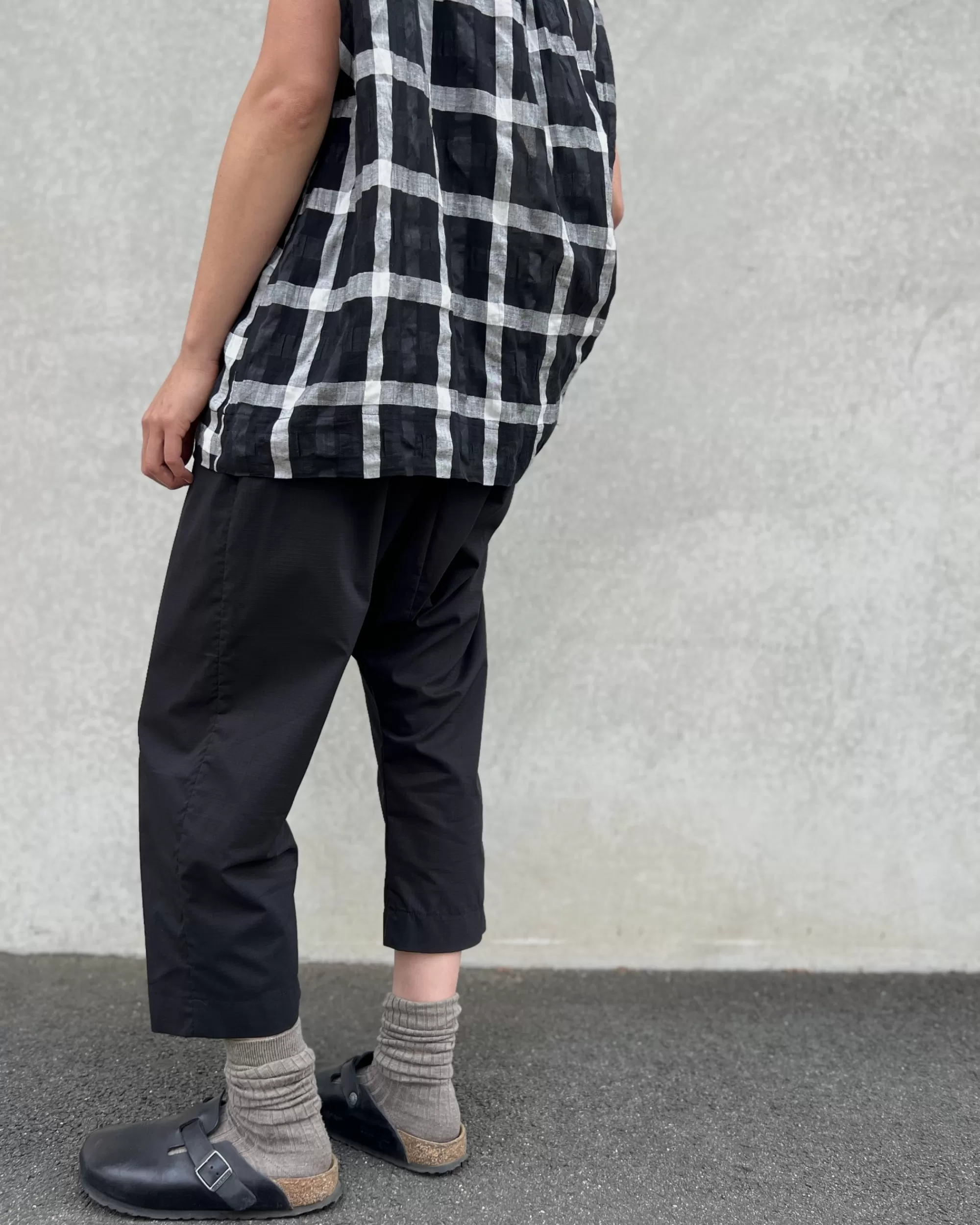 Cheap LJ struthers : Fine Textural Check Pants