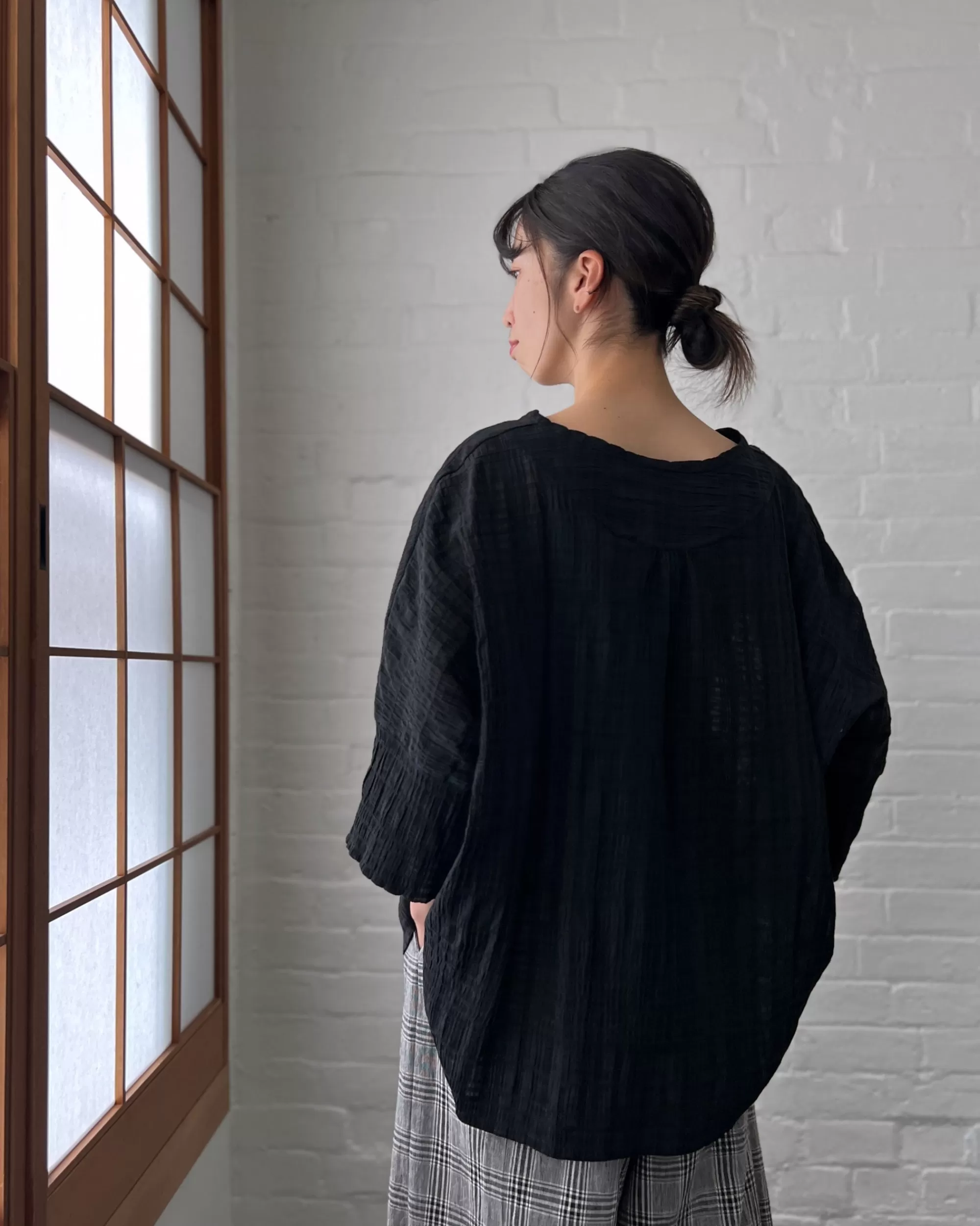 Hot LJ struthers : Sheer Check Lunar Smock