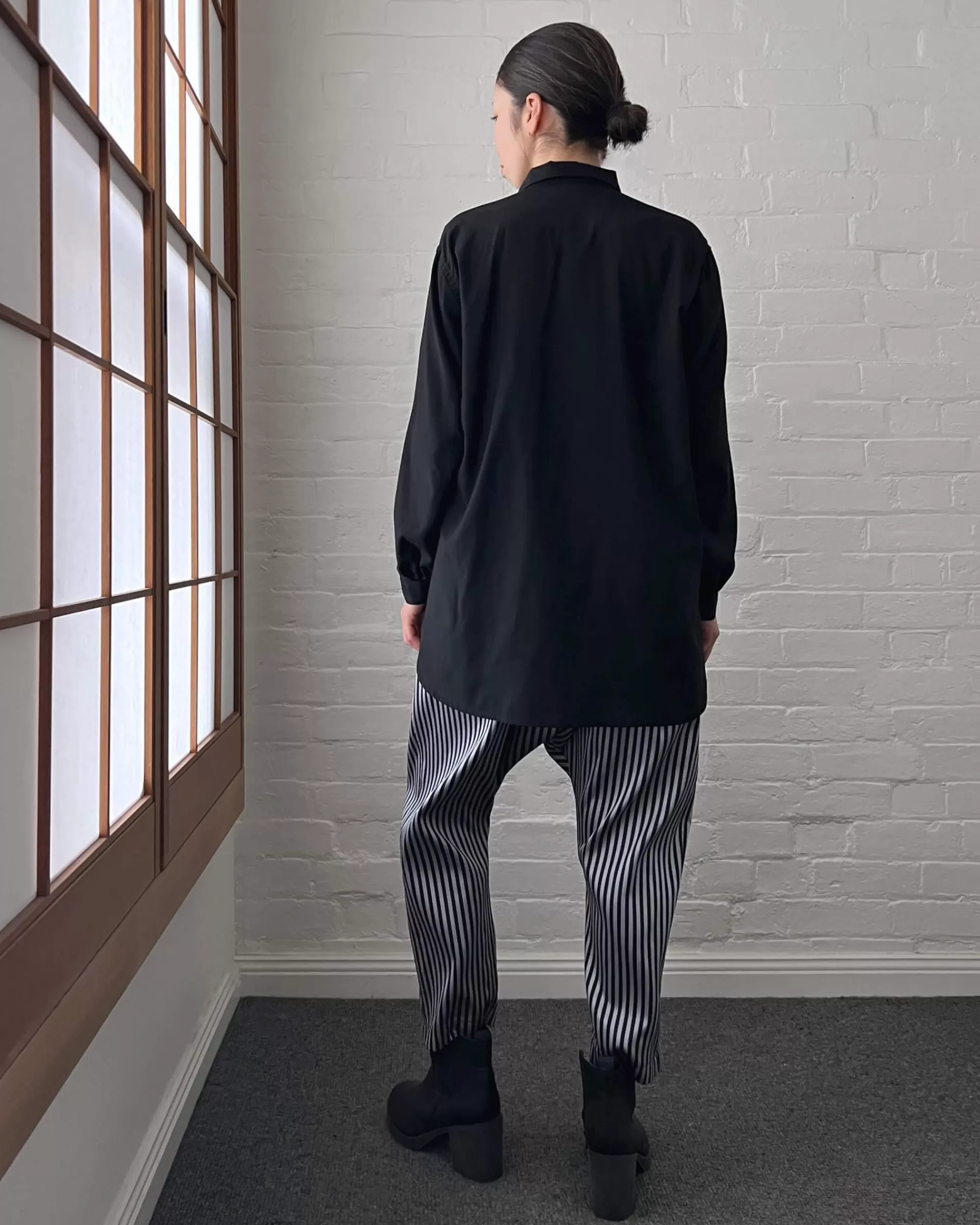 Outlet LJ struthers : Striped Cotton Pants