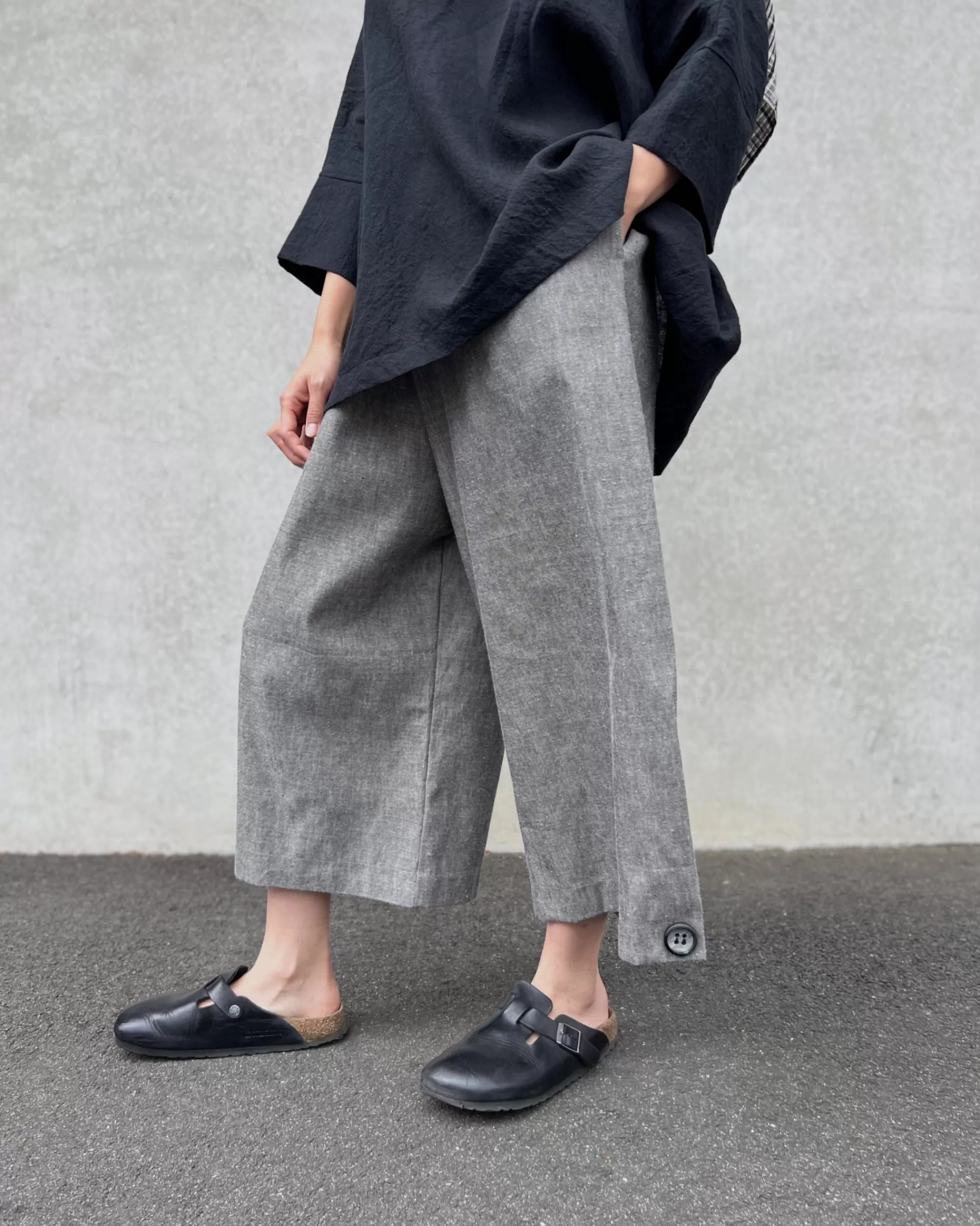 Fashion LJ struthers : Two-Tone Twill Pants