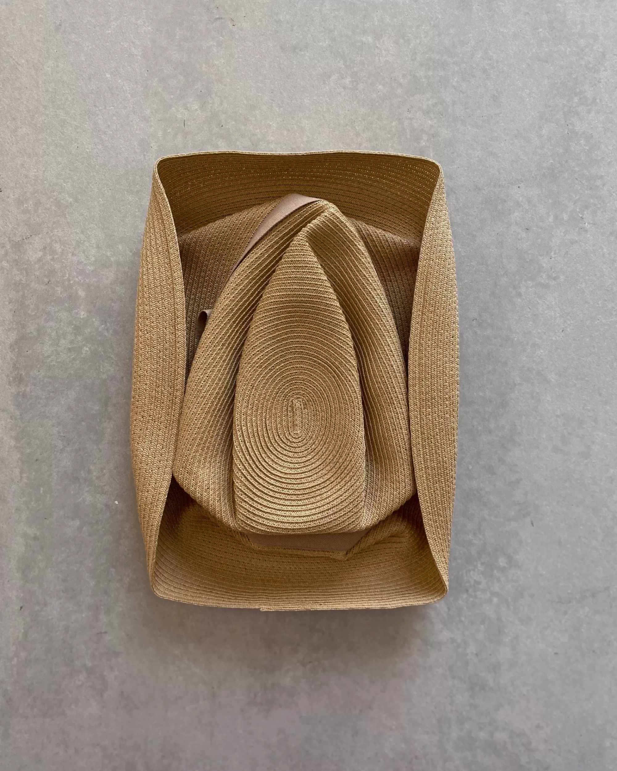 Shop mature ha : Boxed Hat In Sand With Vanilla Bean Ribbon