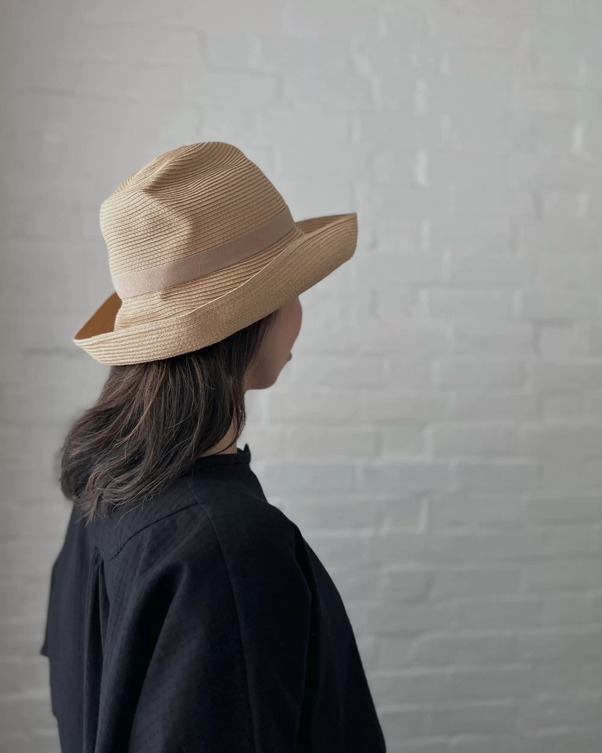 Shop mature ha : Boxed Hat In Sand With Vanilla Bean Ribbon