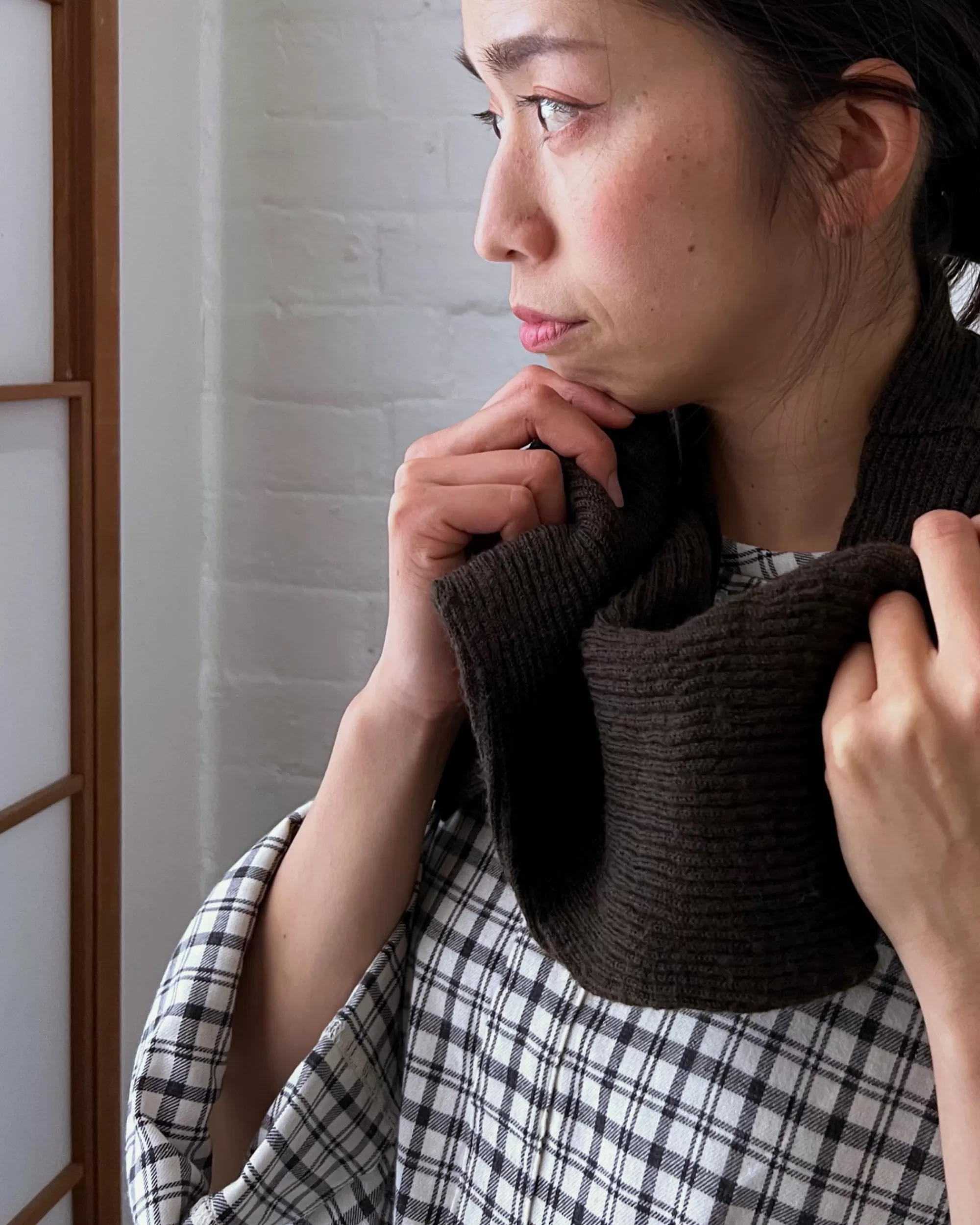 Cheap nishiguchi kutsushita Memeri : Merino Wool Loop Scarf In Clove