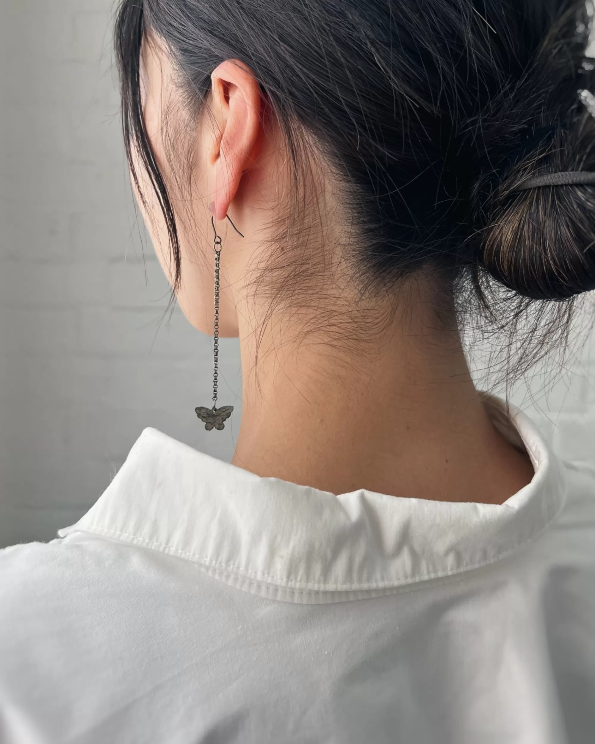 Shop modern marcel : Vintage Butterfly Drop Earrings