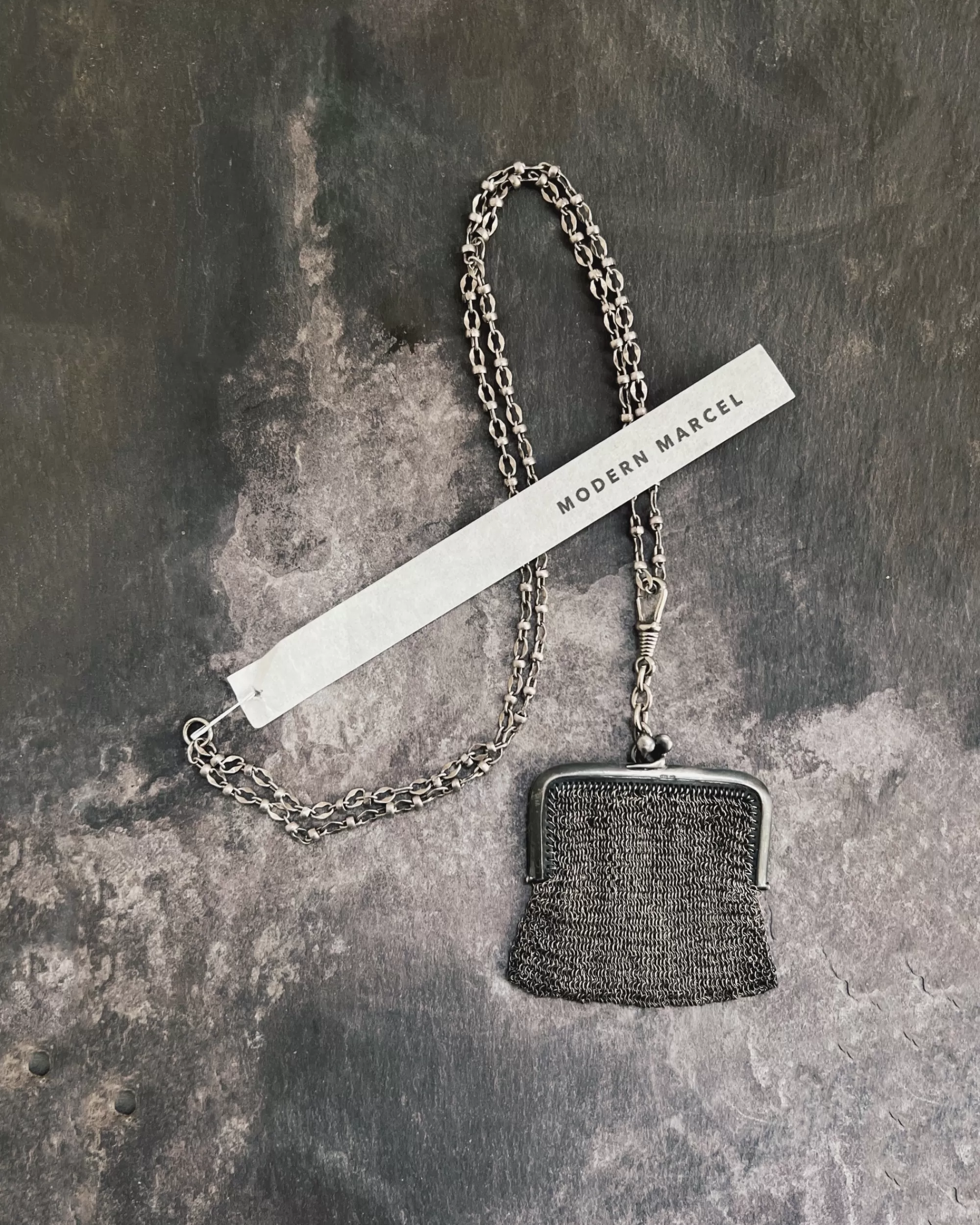 Cheap modern marcel : Vintage Chain Purse Necklace