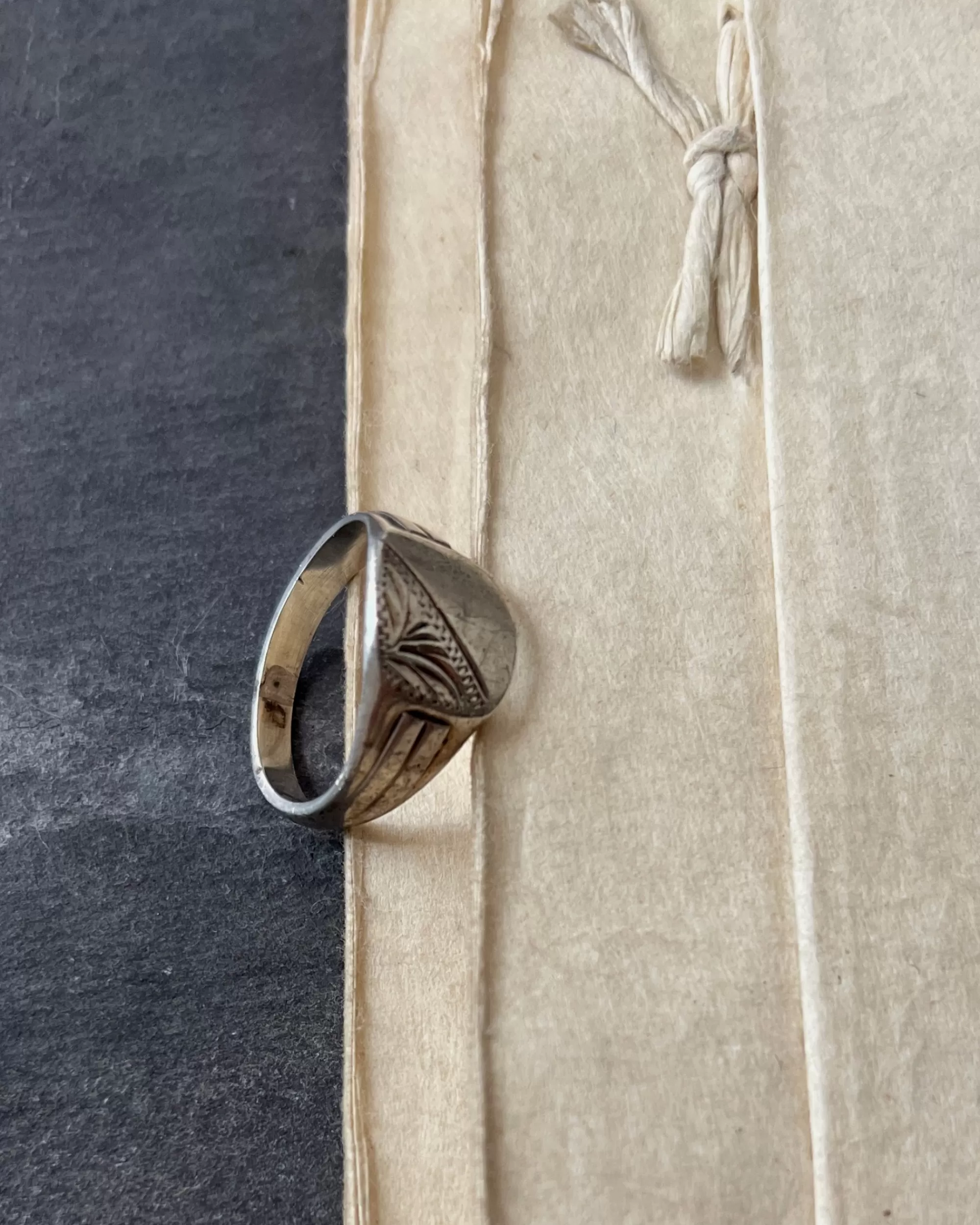 Shop modern marcel : Vintage Silver Signet Ring