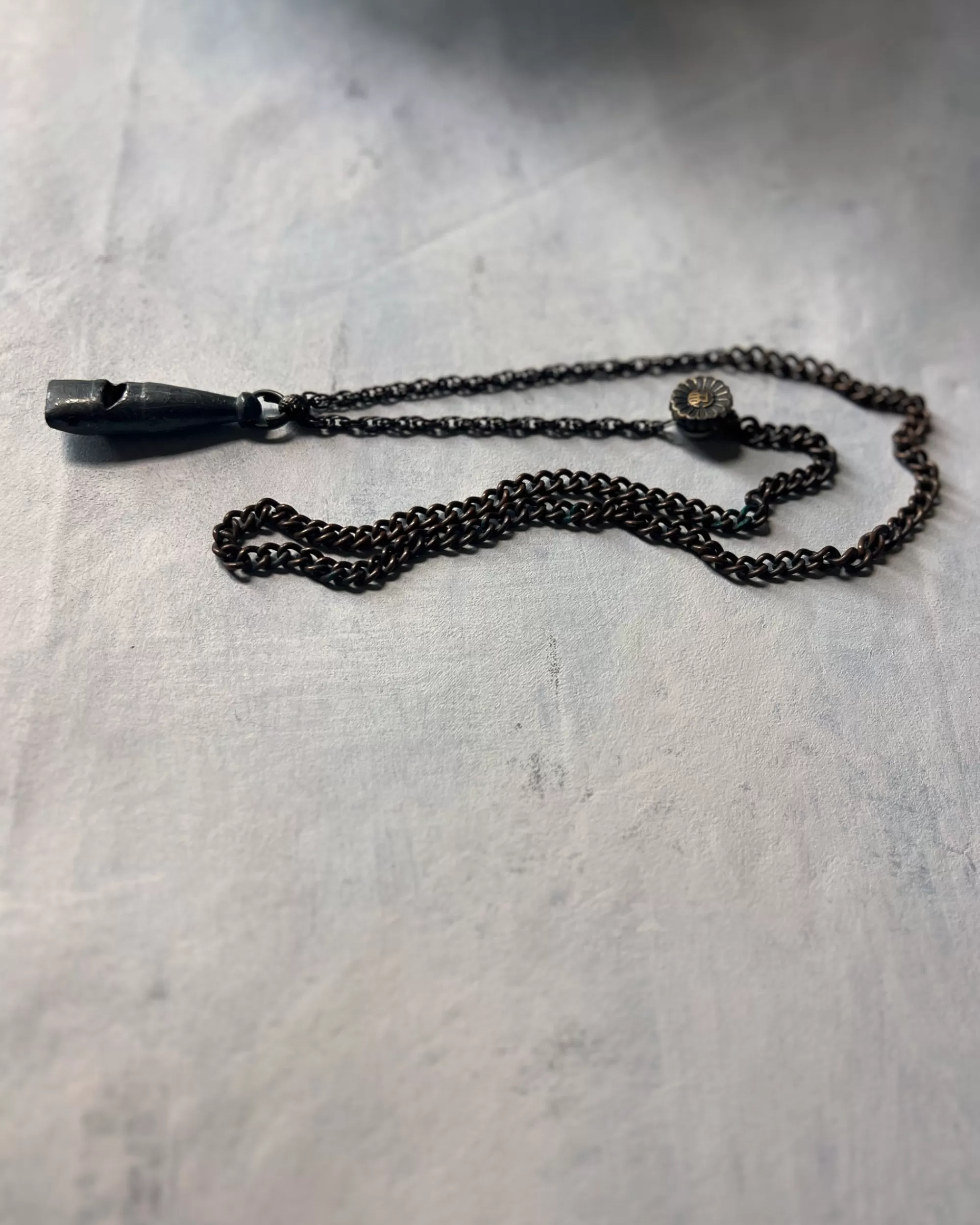 Sale modern marcel : Vintage Whistle Necklace