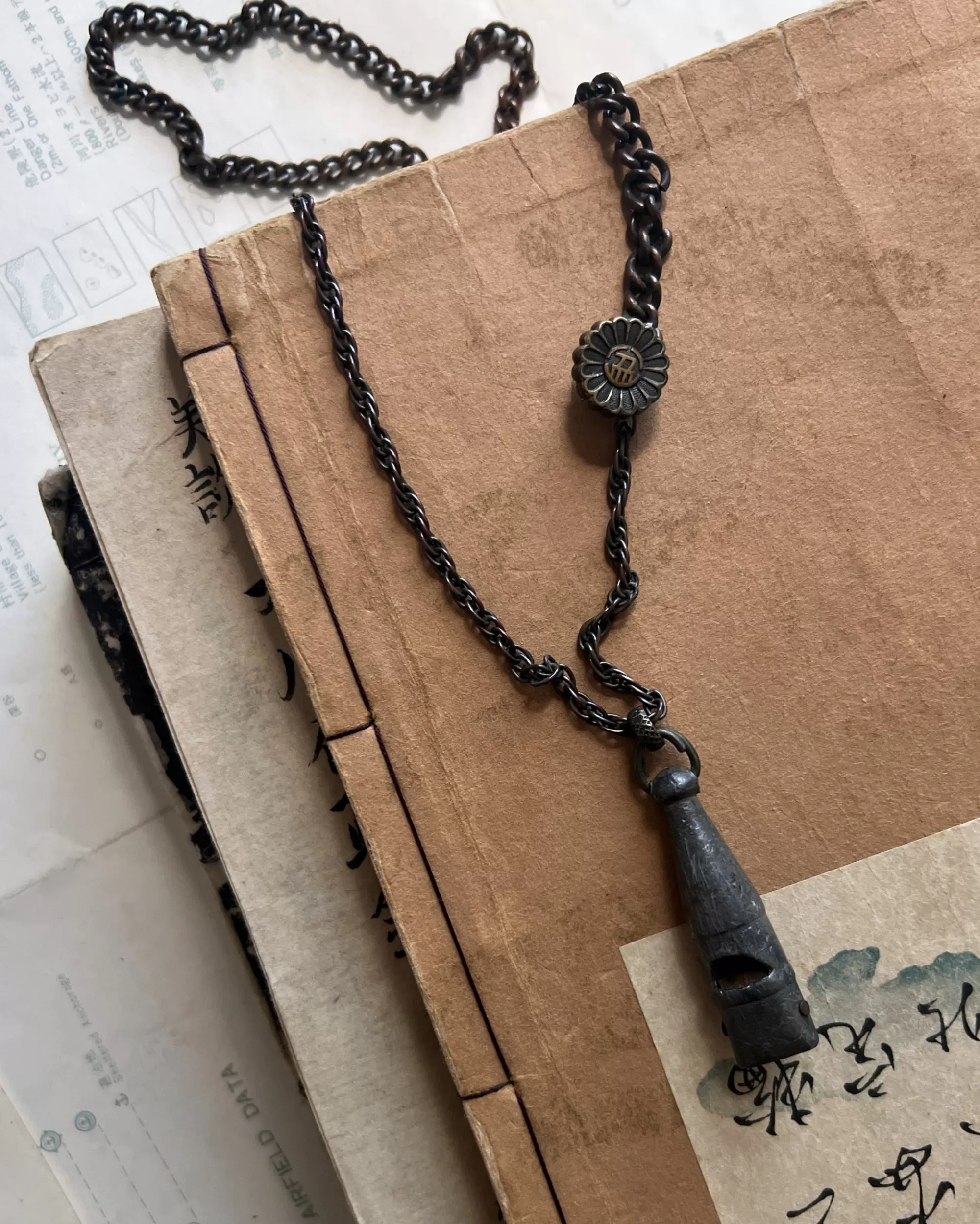 Sale modern marcel : Vintage Whistle Necklace