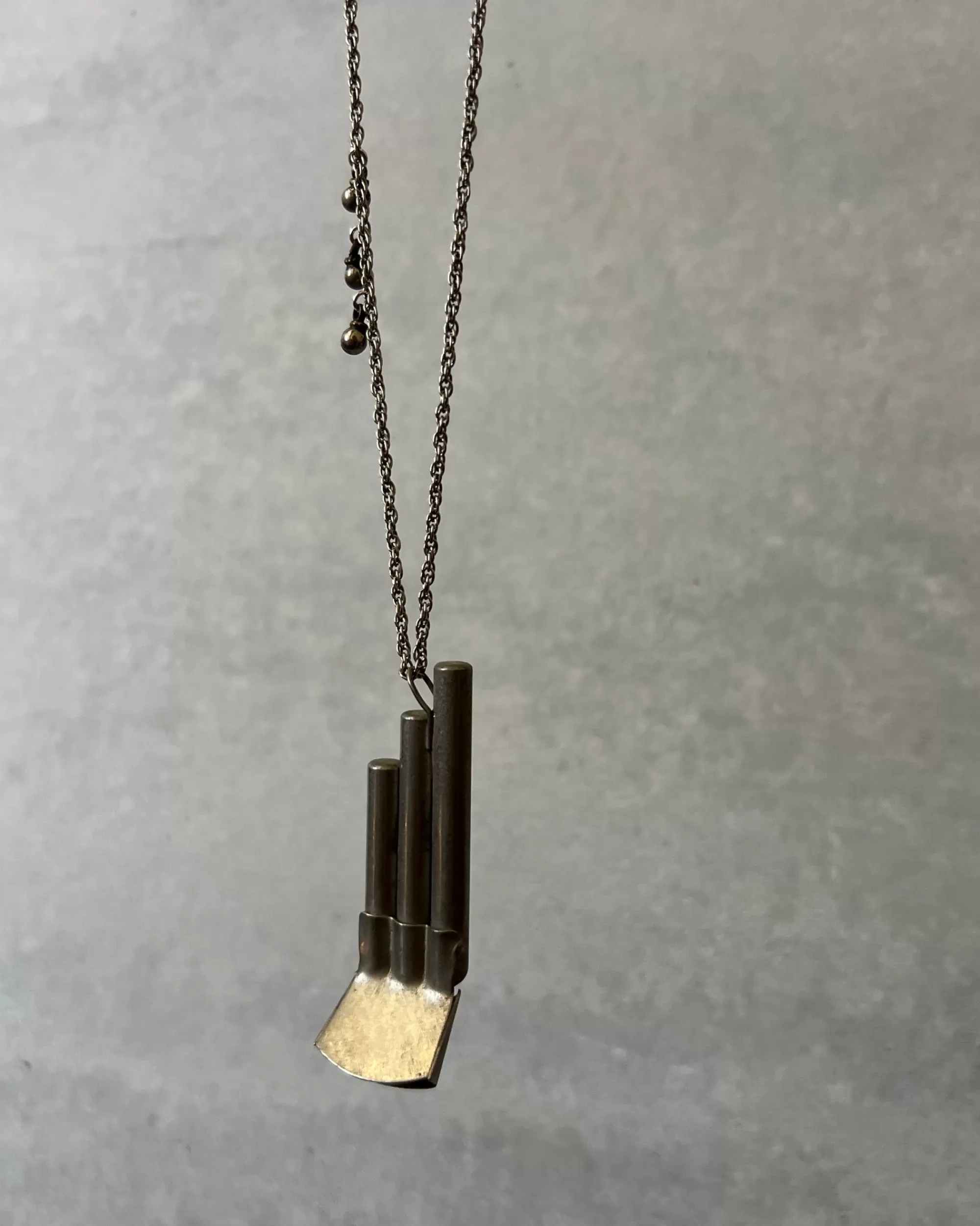 Hot modern marcel : Vintage Whistle Necklace