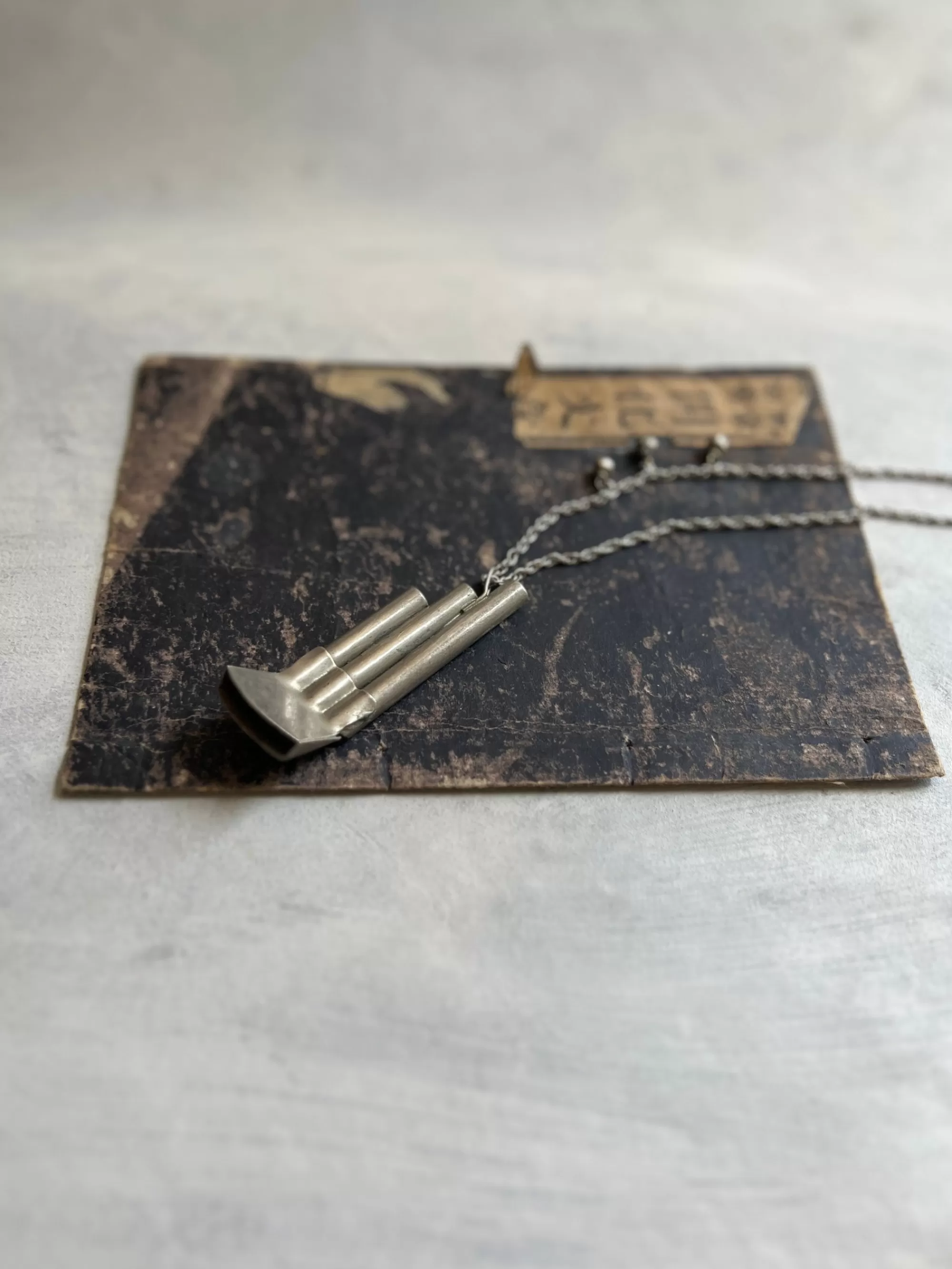 Hot modern marcel : Vintage Whistle Necklace