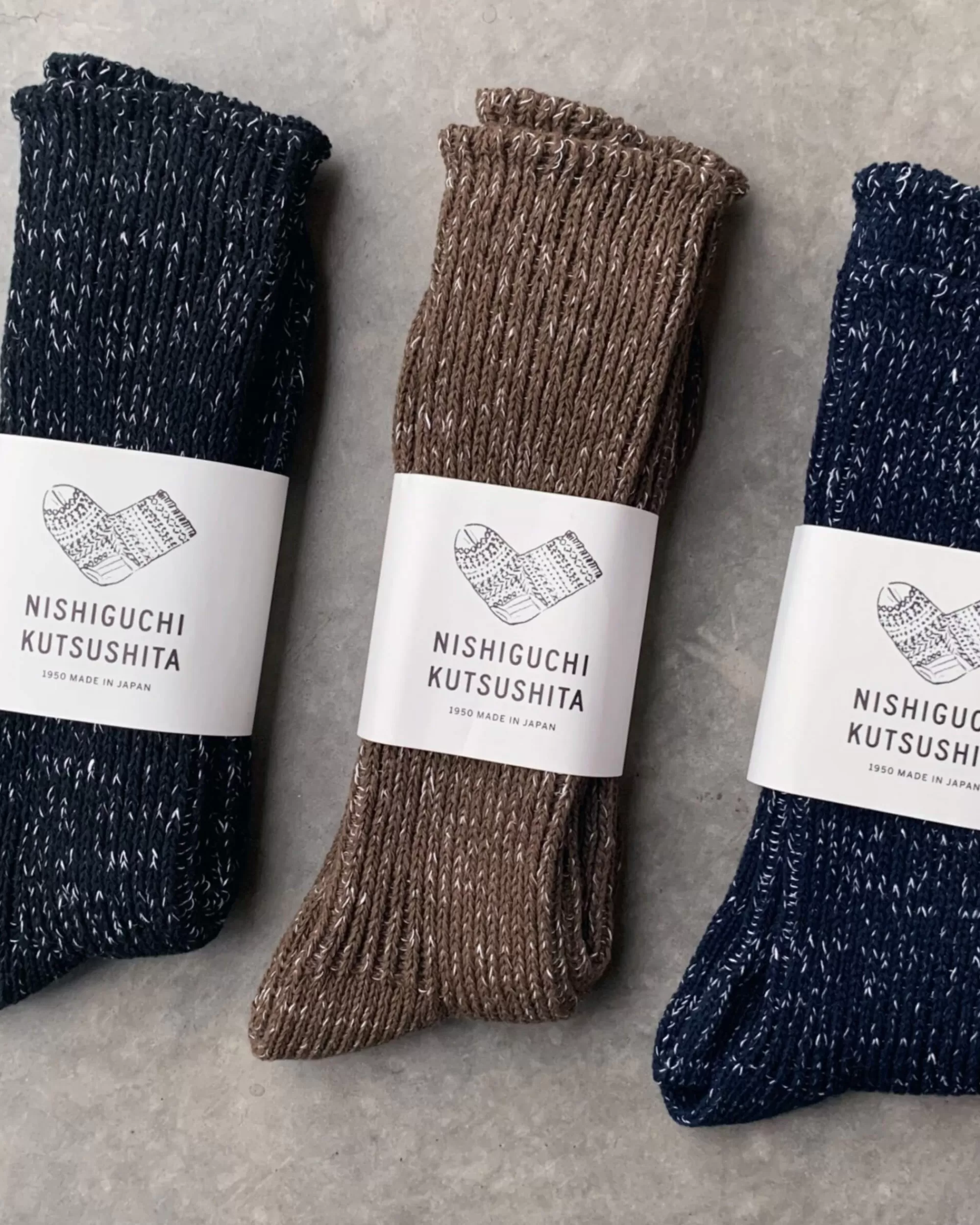 Sale nishiguchi kutsushita : Boston Hemp Cotton Socks