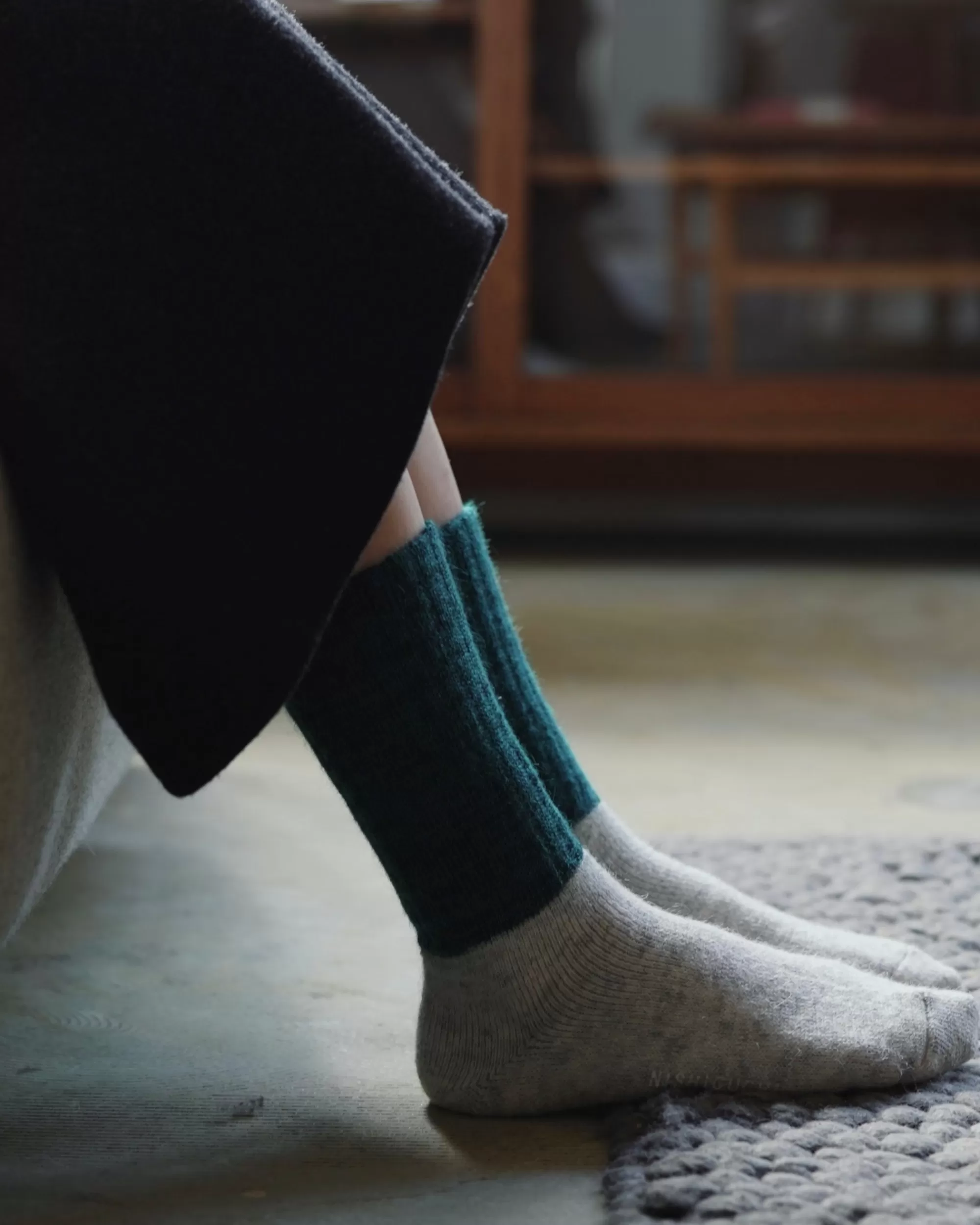 Outlet nishiguchi kutsushita : Oslo Mohair Wool Pile Sock