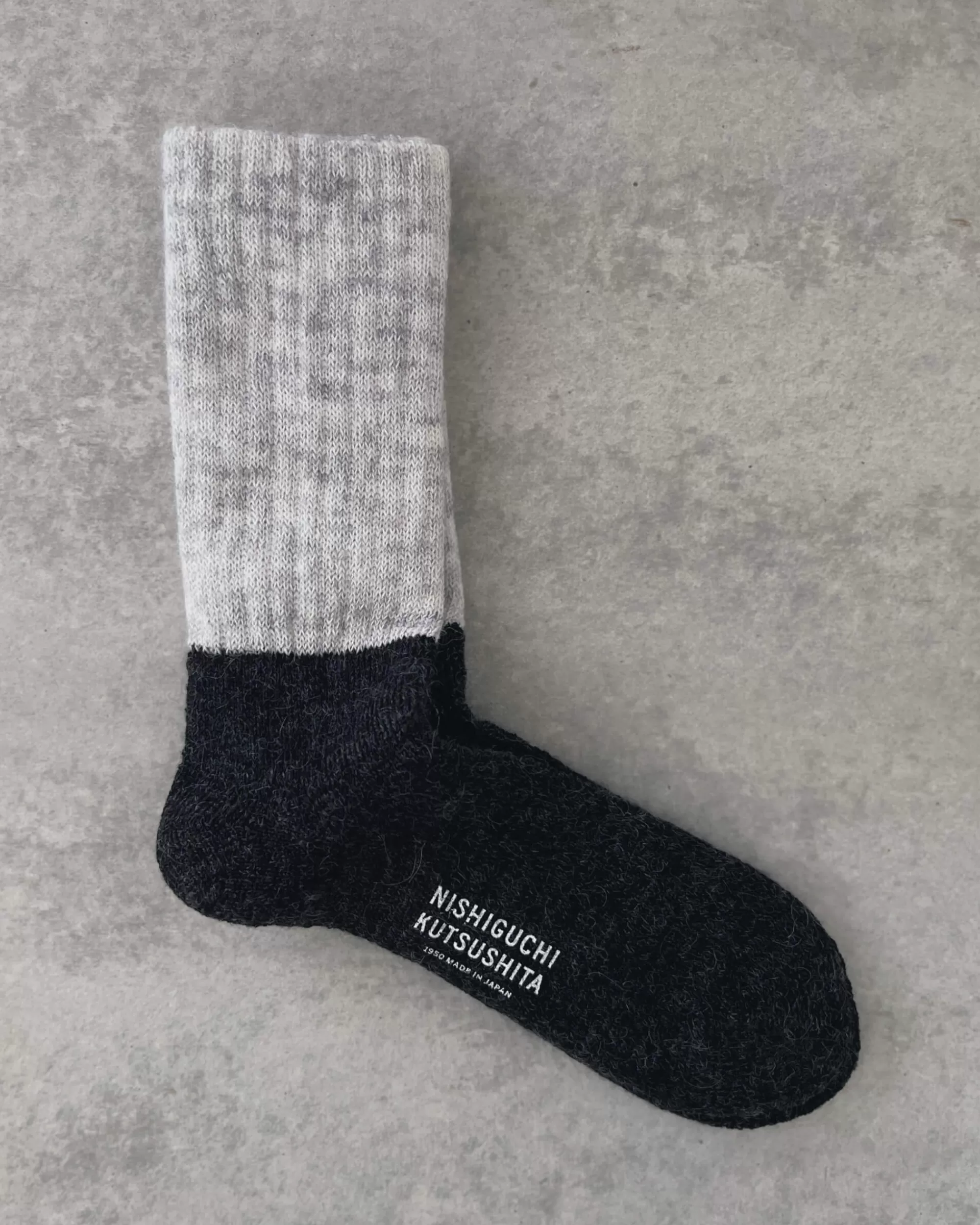 Outlet nishiguchi kutsushita : Oslo Mohair Wool Pile Sock