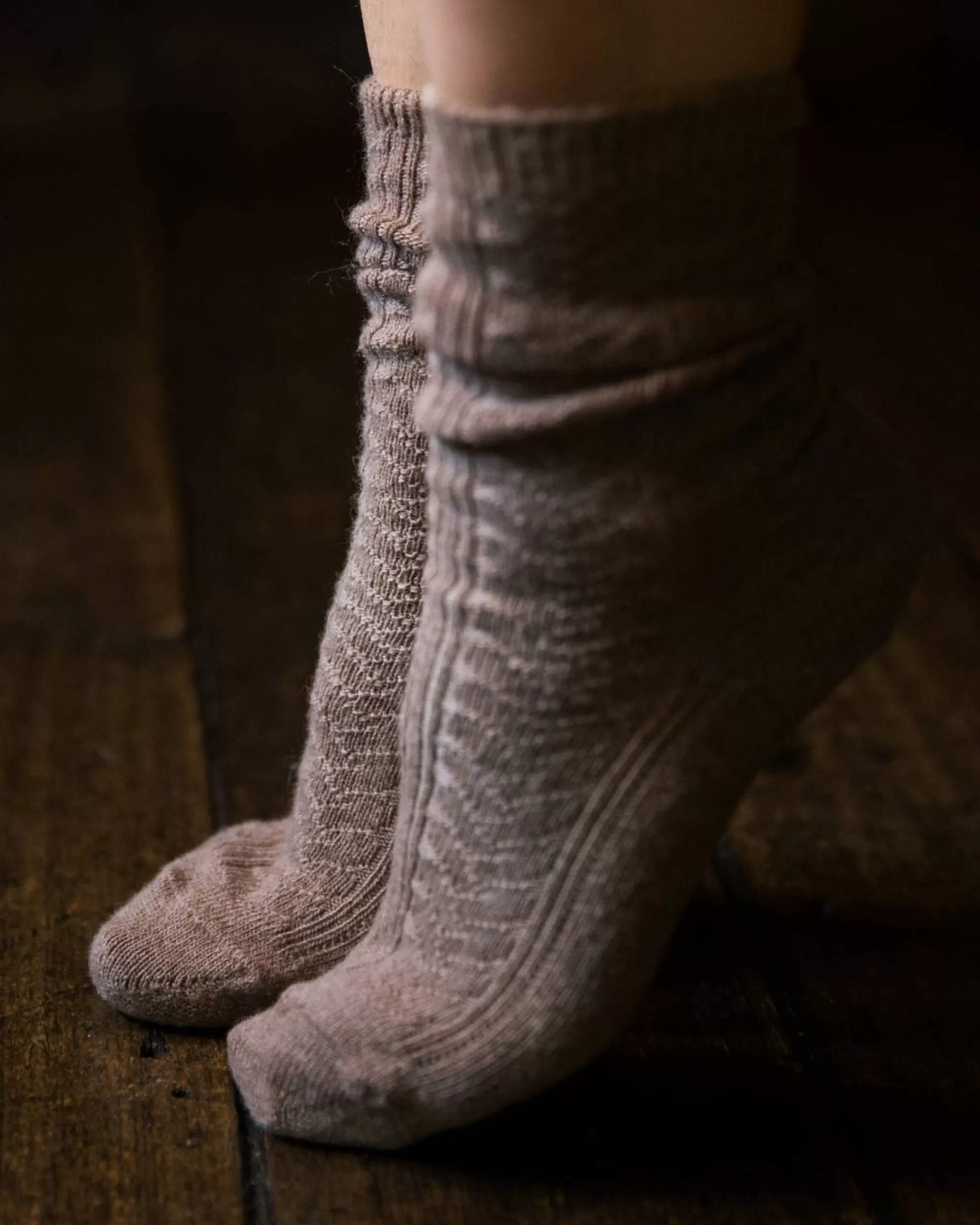 Clearance nishiguchi kutsushita : Praha Alpaca Wool Cable Socks