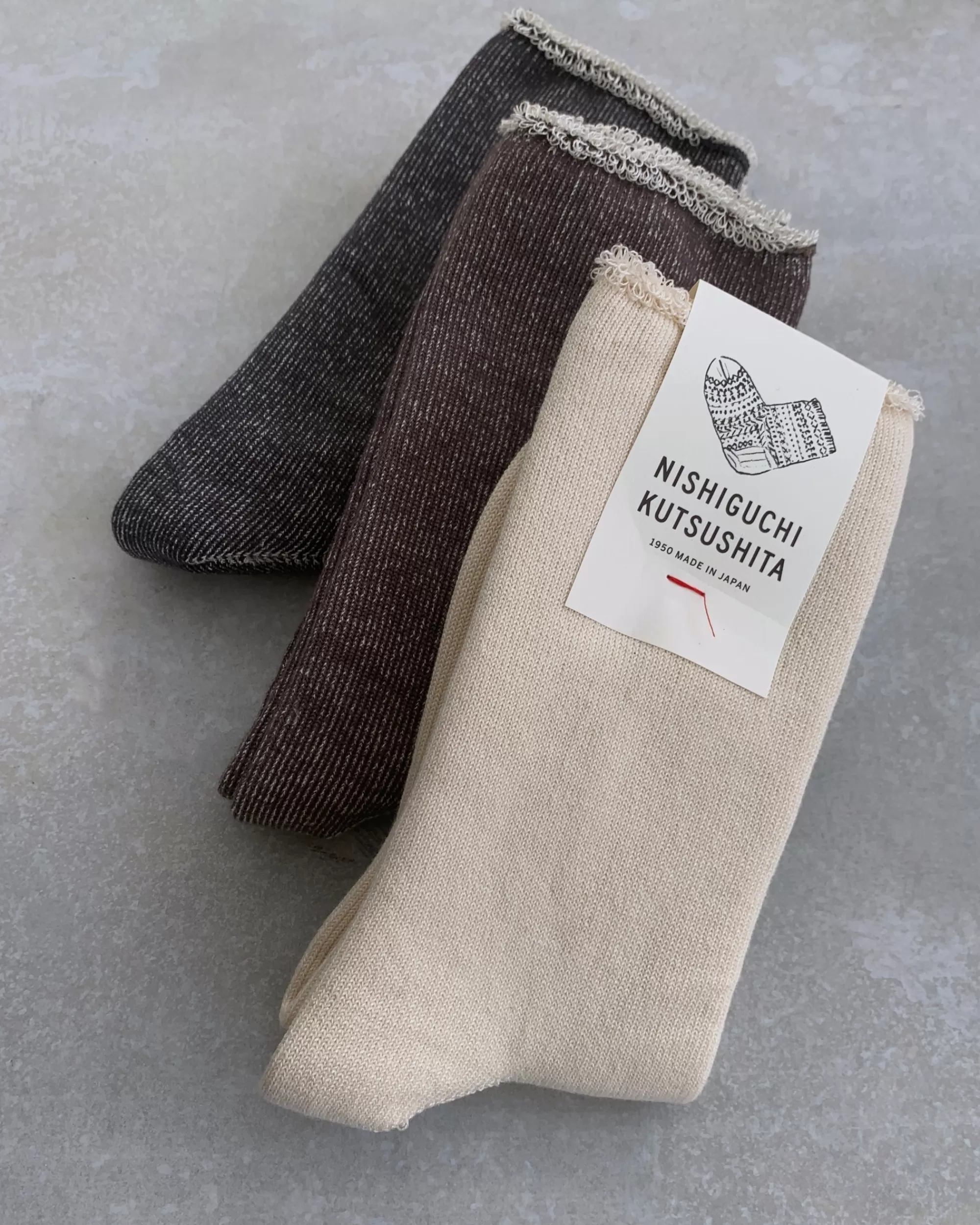 Cheap nishiguchi kutsushita : Praha Silk Cotton Lounge Socks