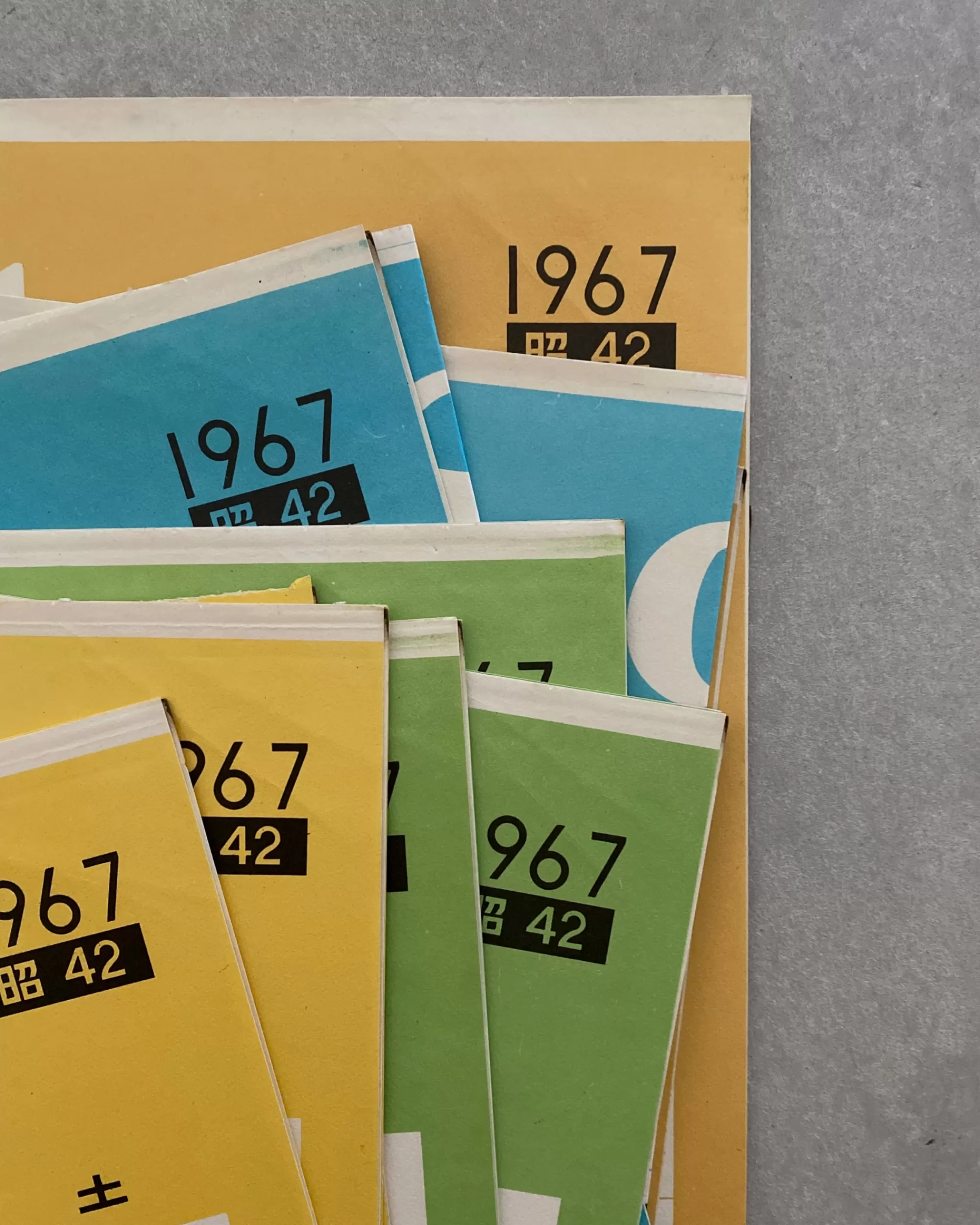Clearance the maker Sakura Shiki : Vintage Japanese Calendar 1967