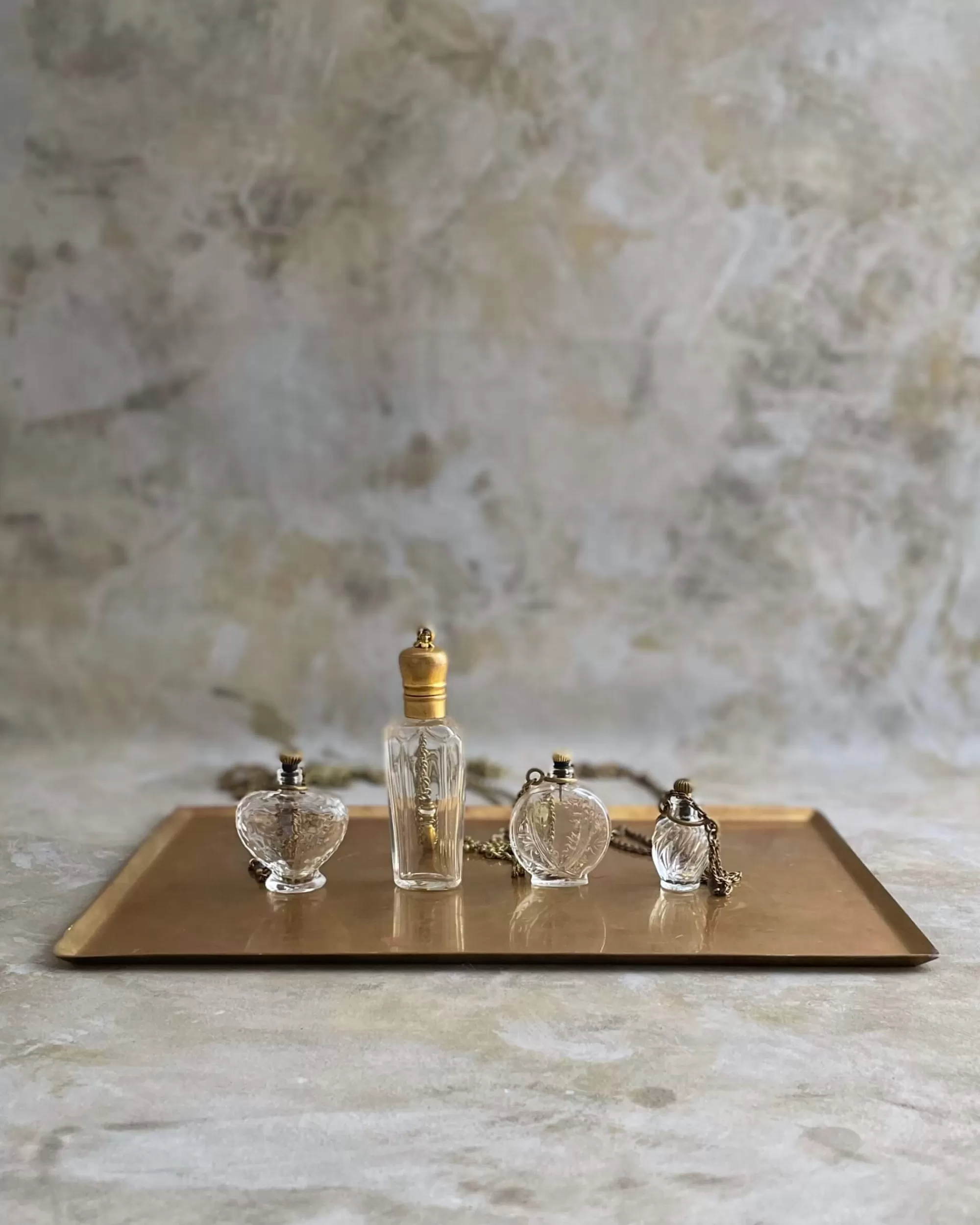 Cheap tabito : Brass Necklace With Vintage Perfume Flask Pendant