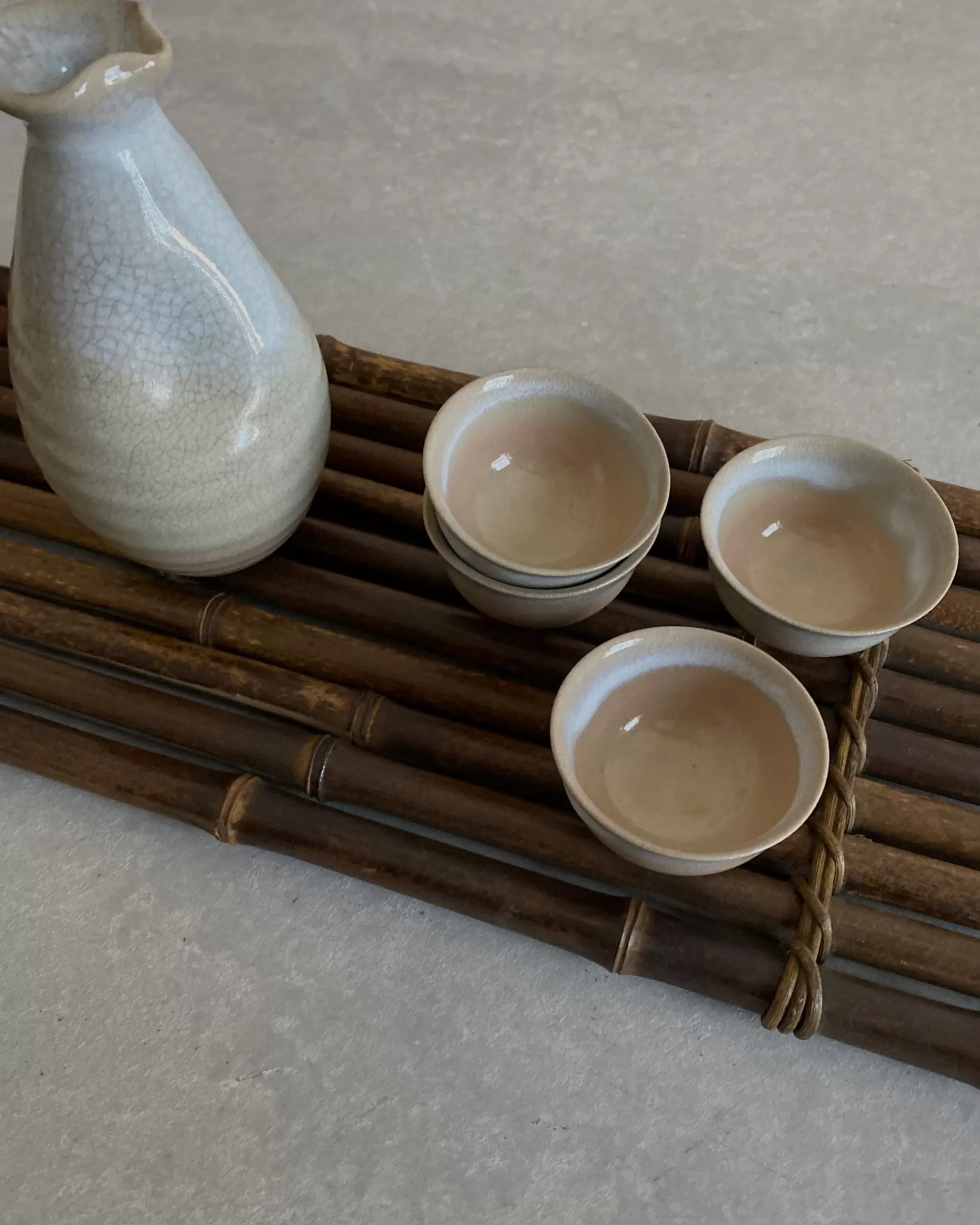Discount the maker Vintage Japanese Bamboo Display Mat