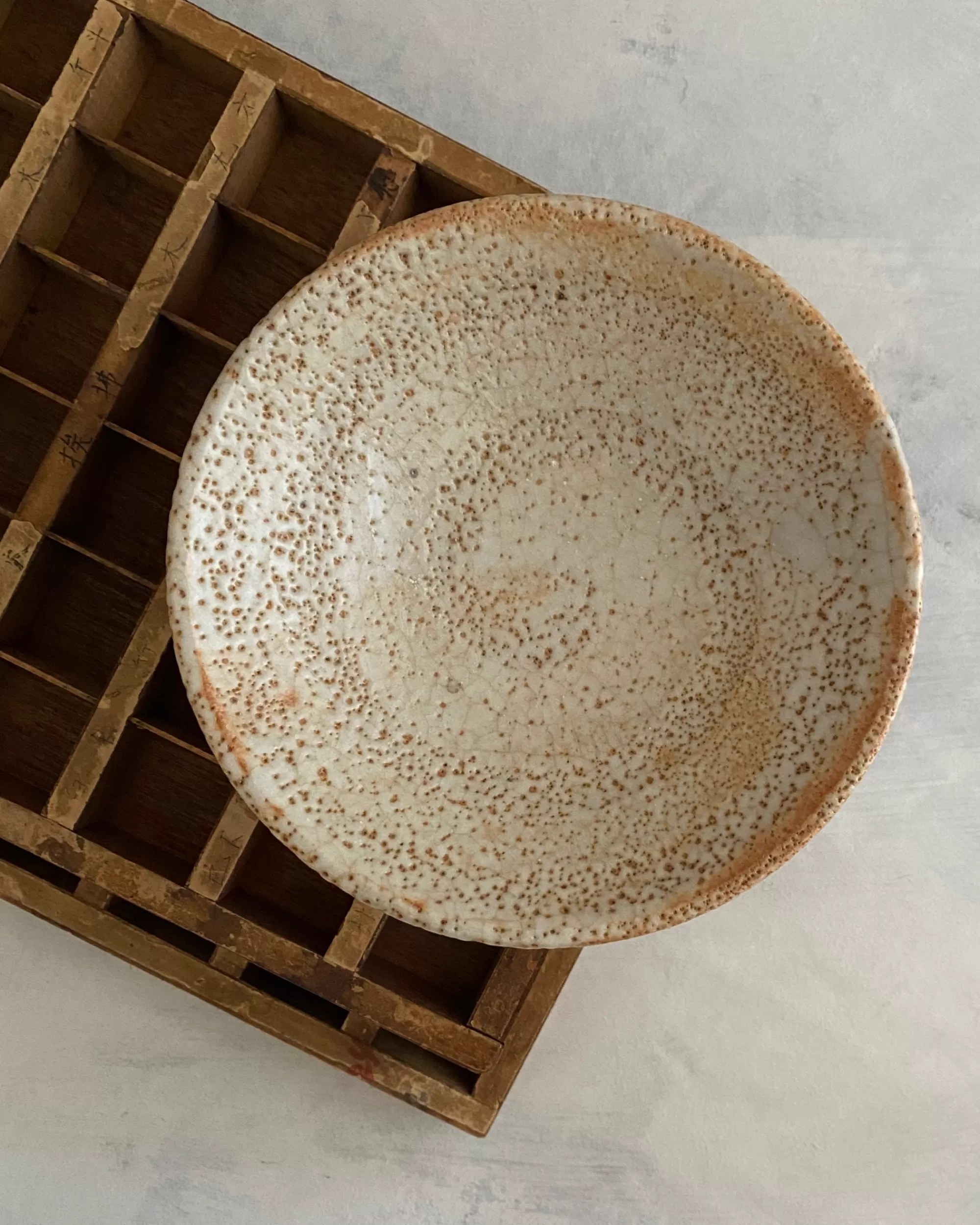 Clearance the maker Vintage Japanese Ceramic Plate