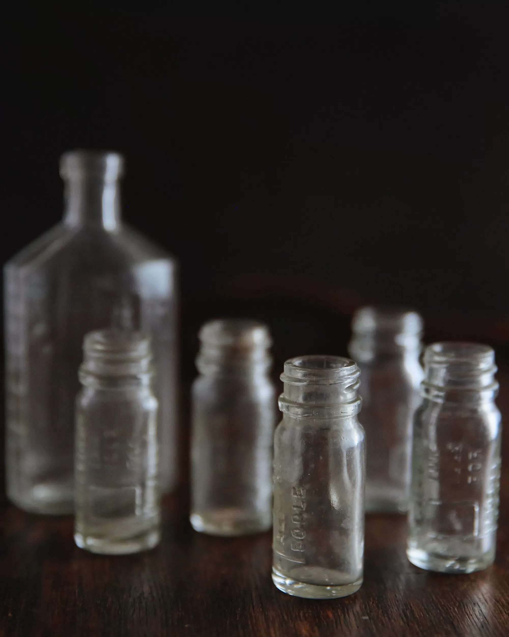 Cheap the maker Vintage Japanese Glass Bottles