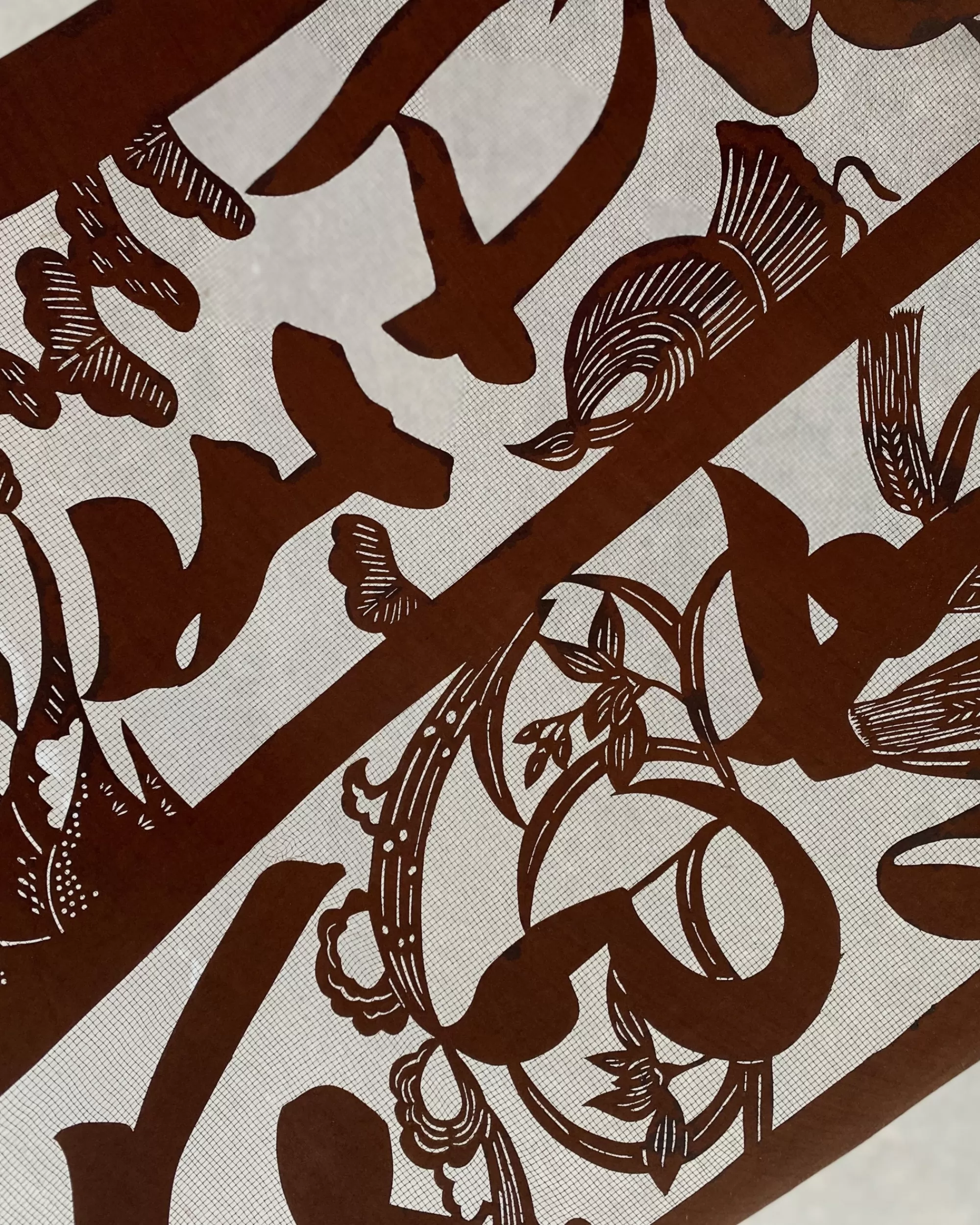 Hot the maker Vintage Japanese Katagami Stencil