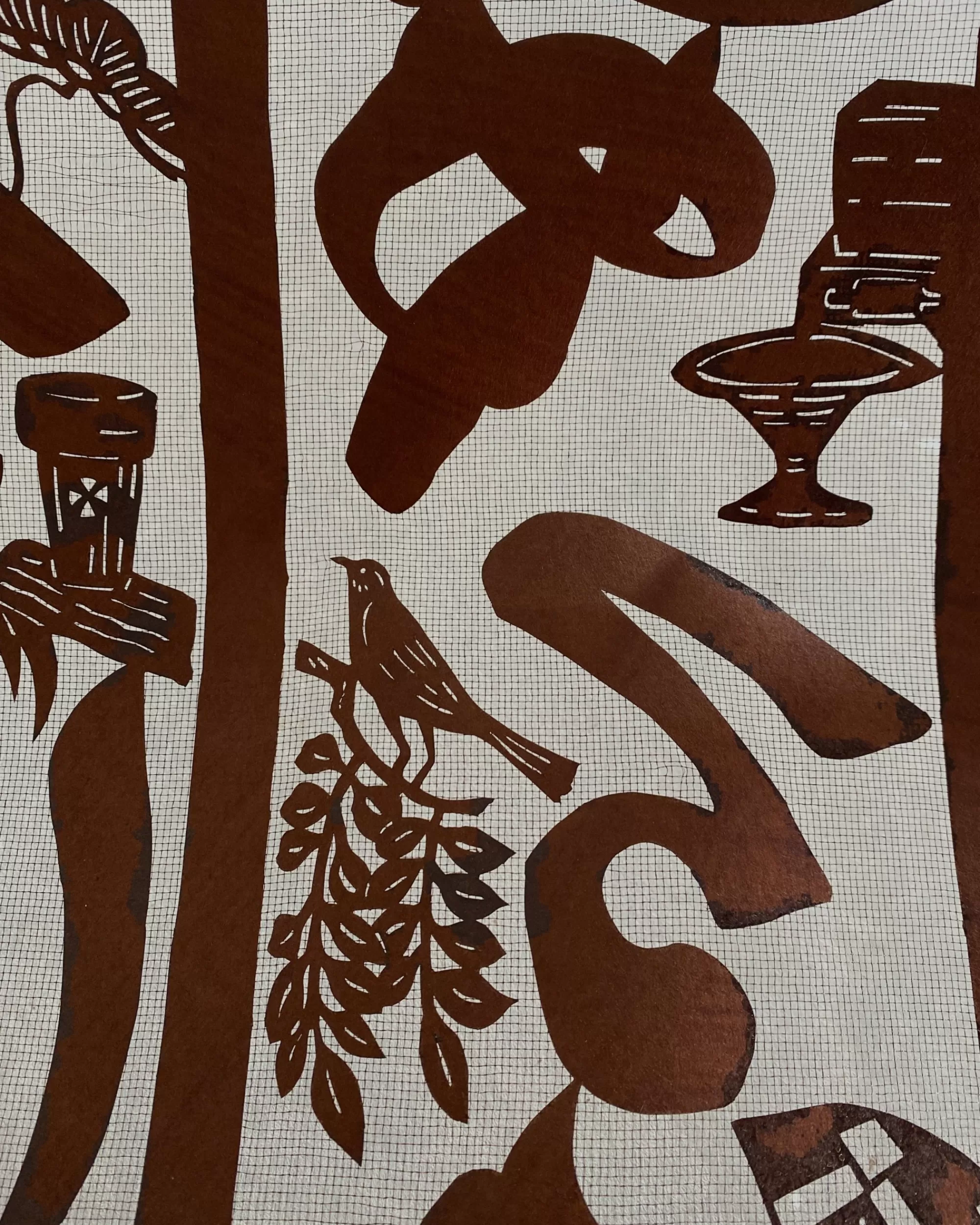 Sale the maker Vintage Japanese Katagami Stencil