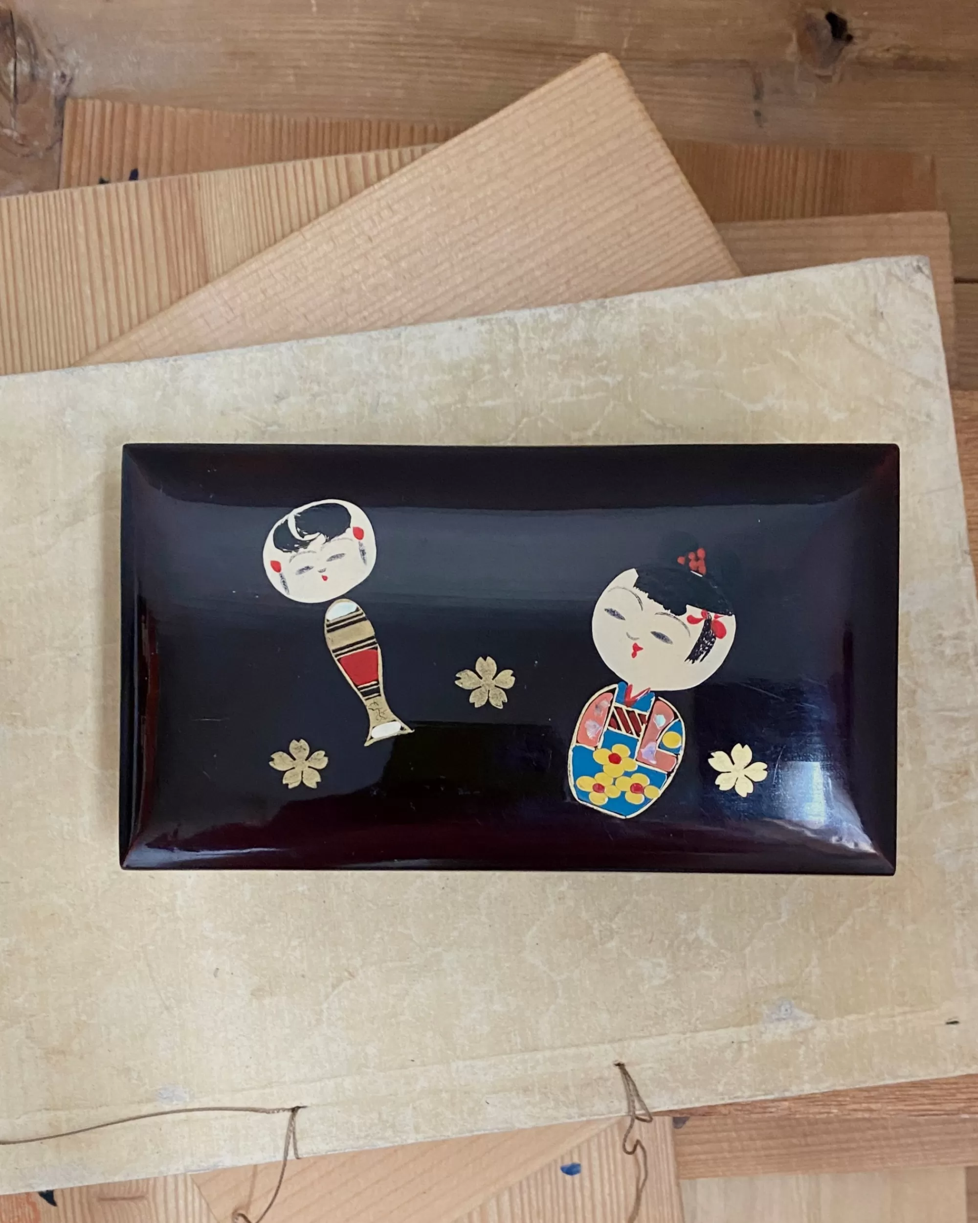 Best Sale the maker Vintage Japanese Kokeshi Music Box