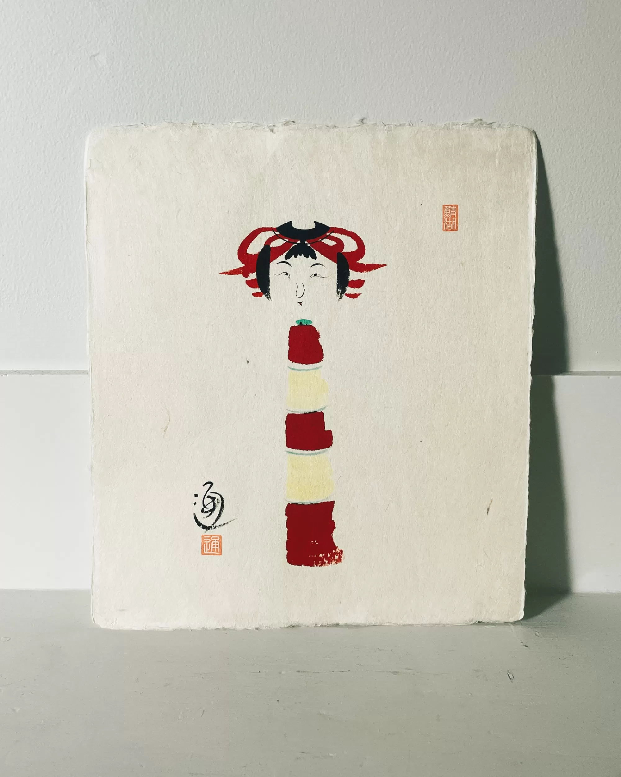 Shop the maker Vintage Kokeshi Painting